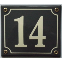 Huisnummer bord 'extra 2' 15x13 cm